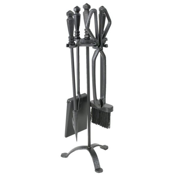 STREND PRO 221378 Sada krbového nářadí – 4 díly, černý povrch, 60cm, Homefire FT24B