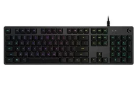 Logitech G512 Carbon černá / Herní klávesnice / ES layout / kabel USB-A 2.0 / 1x USB-A 2.0 / RGB Lightsync (920-009344)