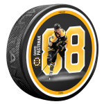 Mustang Puk Boston Bruins NHL David Pastrňák #88 Breakout Series Puck