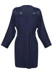 DKaren Housecoat Fibi Navy Blue tmavě modrá