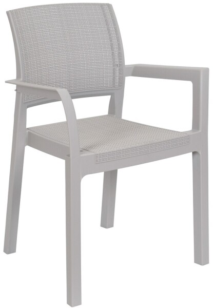 TOOMAX ALBA plastové křeslo - šedá