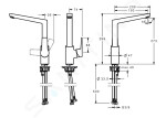 HANSA - Twist Páková dřezová baterie, chrom 09202203