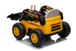 Mamido Dětský elektrický nakladač CAR-26A žlutý | 4x4 | RC 2.4Ghz | EKO kůže | 12V10Ah