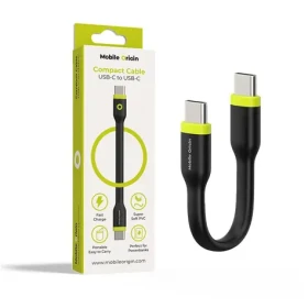 Mobile Origin Compact Cable USB-C to USB-C černá / 10 cm (COMC-USBC-BLK)
