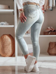 Dámské skinny džíny SKINNIUP světle modré FashionStreet UY2324 s31