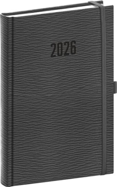 Denní diář Rivoli 2026, šedý
