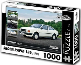 RETRO-AUTA Puzzle č. 75 Škoda RAPID 136 (1988)