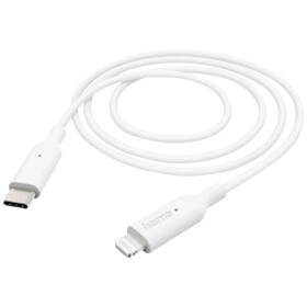Hama Nabíjecí kabel USB USB 2.0 Apple Lightning konektor, USB-C ® zástrčka 1.00 m bílá 00201598