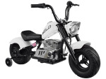 Mamido Dětská elektrická motorka Chopper 24V bílá