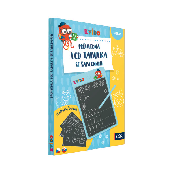 Kvído - Průhledná LCD tabulka se šablonami - Albi
