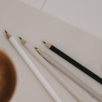 Eulenschnitt Sada tužek Heart Cream – set 4 ks, béžová barva, dřevo