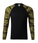 Camouflage LS triko unisex camouflage green S