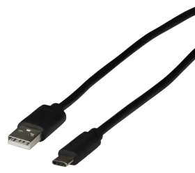 EFB černá / Kabel / USB-C - USB-A / USB 2.0 / 1 m / 3 A (EBUSBC-USB20AK.1)