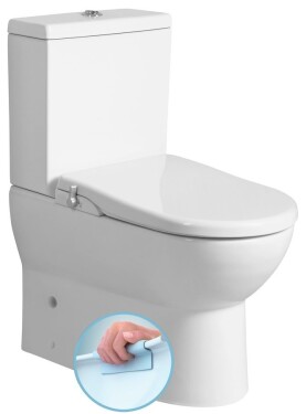 SAPHO - JALTA WC kombi s funkcí bidetu Clean Star, Rimless, spodní/zadní odpad, bílá LB402-1