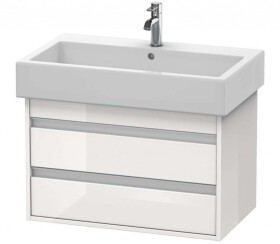DURAVIT - Ketho Umyvadlová skříňka 48x75x44 cm, 2 zásuvky, lesklá bílá KT663702222