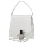 Elegantní dámské psaníčko kufříkového střihu Esmeralda, bílá