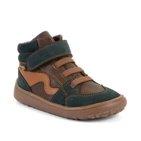 Chlapecké celoroční kotníkové barefoot boty TEX GO BROWN+ Froddo G3110265-17 - 28