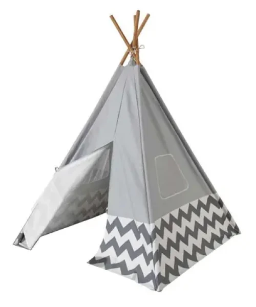 KidKraft Dětský stan TEEPEE šedá