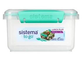 Sistema To Go Lunch Plus Svačinový box s příborem 1.2 l zelená (8592001428430)