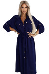 Dámské šaty 531-6 - Numoco basic tmavě modrá Univerzální