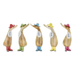 Dřevěné káčátko - Puntíkatý klobouk a holínky