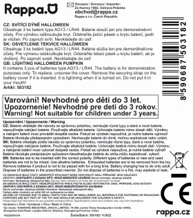 Svítidlo Halloween dýně, baterie