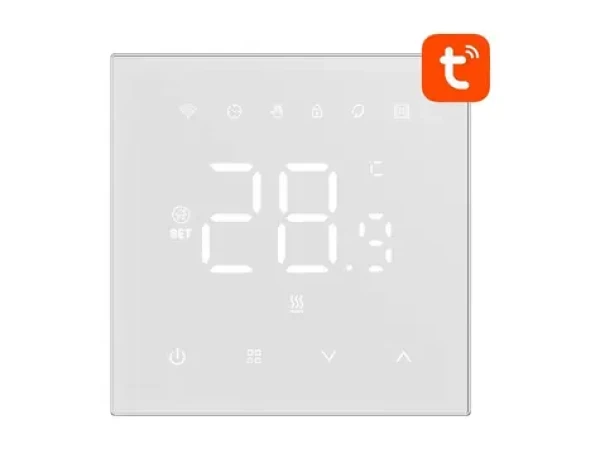 Avatto WT410-16A-W bílá / Chytrý termostat pro elektrické topení / 16A / WiFi (WT410-16A-W)