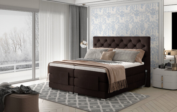 Boxspring Clover Rozměr: 160 x 200 cm, látka: Monolith 29