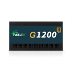 EVOLVEO G1200, zdroj 1200W, 80+ GOLD, ATX 3.1, aPFC, 140 mm ventilátor, plně modulární, záruka 3 roky, černý