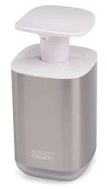 Joseph Joseph Presto Steel - Dávkovač mýdla 350 ml bílá (70532-JJ)