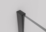 CERANO - Profil pro sprchové zástěny Walk-in Onyx - 8 mm - černá matná - 15 mm CER-423415