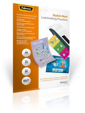 Fellowes Admire / Laminovací fólie / A4 / 80 mic / matná / 25 ks (5602101)