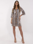 Šaty LK SK 509940.55 tmavě lila S/M