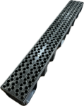 MIDAS A- Odvodňovací žlab s plastovou mříží B125 (12,5t) venkovní , d:100 cm, 13x10,5 cm p6401