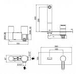 PAFFONI - Ringo Umyvadlová baterie pod omítku s tělesem, chrom RIN105CR