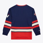 Mitchell & Ness Pánská mikina Washington Capitals NHL Heritage Lace-Up Jersey Crew Velikost: S
