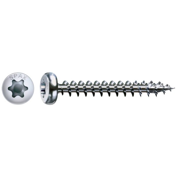 SPAX 880930140045045 R 88093 Ruko m.Spitze/T-STAR šroub do dřeva 4.5 mm 45 mm Torx, vnitřní korunka šestihranná ocel galvanizováno zinkem 500 ks