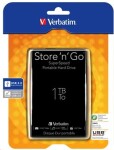 Verbatim Store'n'Go 1TB / 5400ot. / 2.5 / 8MB Cache / USB 3.0 / Černý / Externí / výprodej (53023)