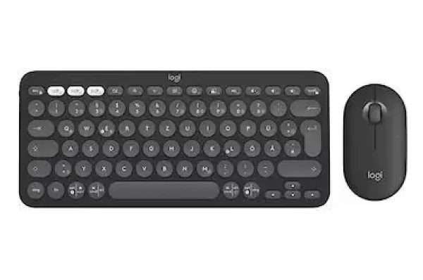 Logitech Pebble 2 Combo for Mac Tonal / Sada klávesnice a myši / Bezdrátová / Bluetooth / DE layout (920-012208)