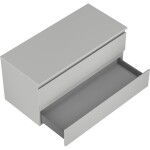 MEXEN/S - Orio koupelnová skříňka pod umyvadlo 100 cm s deskou, 2 zásuvky, šedá mat 91A10-10047-2-BFFC62