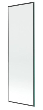 MEXEN - NEXT sklo k vanové zástěně 80x150 fix 6mm, černý rám 895-080-000-00-70