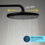 GROHE - Vitalio Start Sprchový set s termostatem, průměr 25 cm, 2 proudy, matná černá 266772431