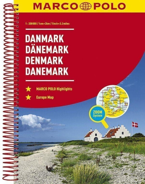 Dánsko / autoatlas (spirála) 1:200 000