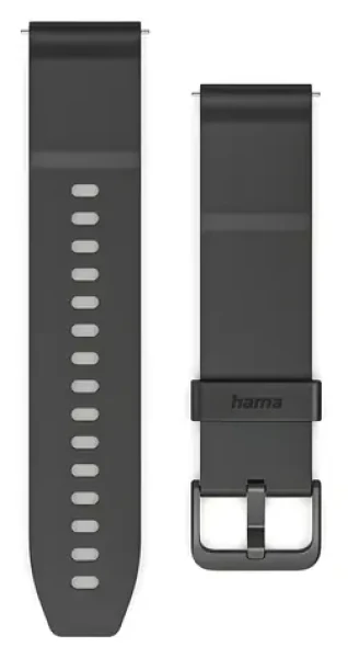 Hama Platební řemínek NFC 22 mm černá / Řemínek / Bezkontaktní platby / Silikon