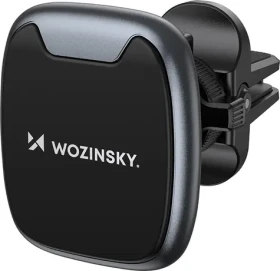 Wozinsky WUMTK černá / Magnetický držák telefonu do auta / do větrací mřížky (5907769308840)