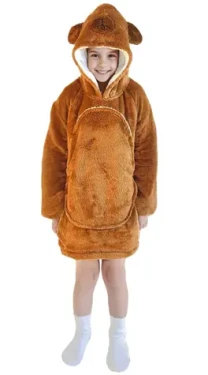 Cozy Noxxiez CH307 Kapybara - hřejivá televizní mikinová deka s kapucí pro děti 3 - 6 let (20-CH307)