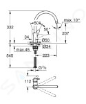 GROHE - Start Curve Dřezová baterie, chrom 31554001