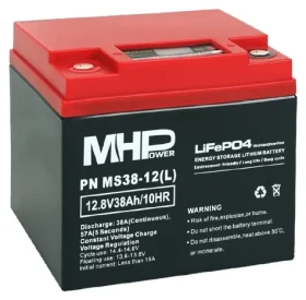 Carspa MHPower MS38-12(L) / LiFePO4 baterie / 12V / 38Ah / IP55 (MS38-12(L))
