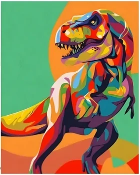 NORIMPEX Diamantové malování Tyrannosaurus v barvách