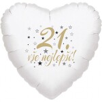 21. narozeniny balónek srdce Balonky.cz 21. narozeniny balónek srdce Balonky.cz
